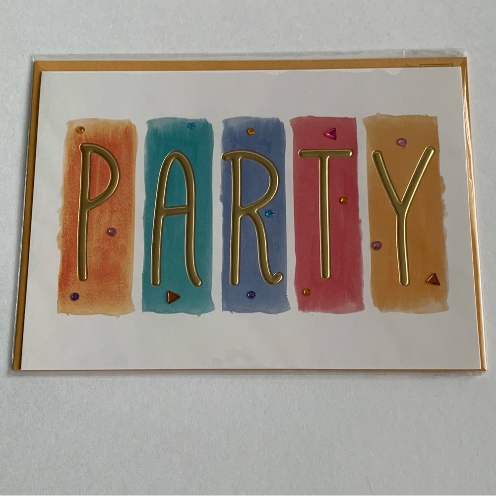 BURGOYNE Fun Colorful Accessorized Blank Note Cards Stationary Set of 3 - Picture 9 of 11